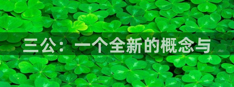 沐鸣2平台招商：三公：一个全新的概念与