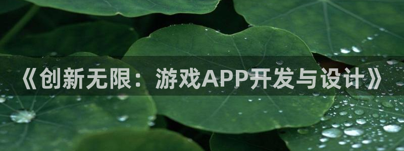 沐鸣娱乐2官网网址是什么：《创新无限：游戏APP开发与设计》