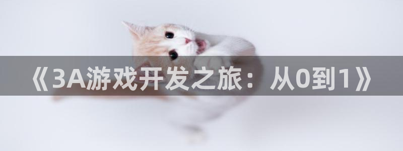 沐鸣2注册首页：《3A游戏开发之旅：从0到1》