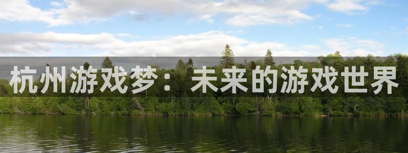 沐鸣2代理注册：杭州游戏梦：未来的游戏世界
